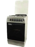 Hausmeister HM5020 50cm inox kombinált tűzhely