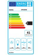 Mora OP630W hátsó kiv.fehér 60cm  páraelszívó