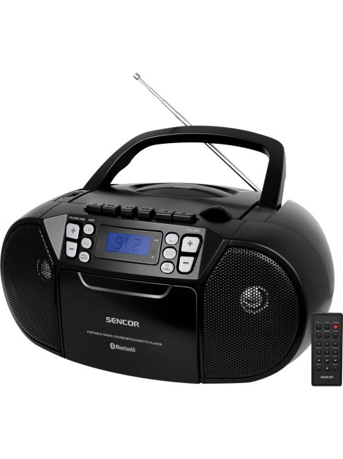 Sencor SPT3907B kazettás CD BT rádiósmagnó