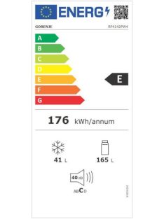   Gorenje RF4142PW4 " E" 166/41L. felülfagyasztós hűtő