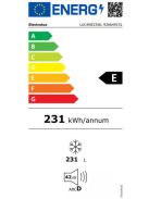 Electrolux LUC4NE23WL "E",231L, NoFrost,fehér fagyasztószekrény