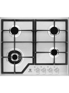   Electrolux KGS64362SX beépíthető gázfőzőlap wok égő, öntött vas rács