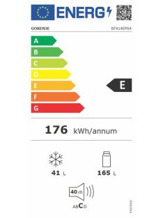   Gorenje RF414EPS4 inox"E" 166/41L felülfagyasztós hűtő