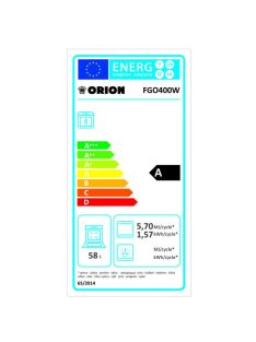 Orion FGO400W tető nélküli 4 égős gáztűzhely