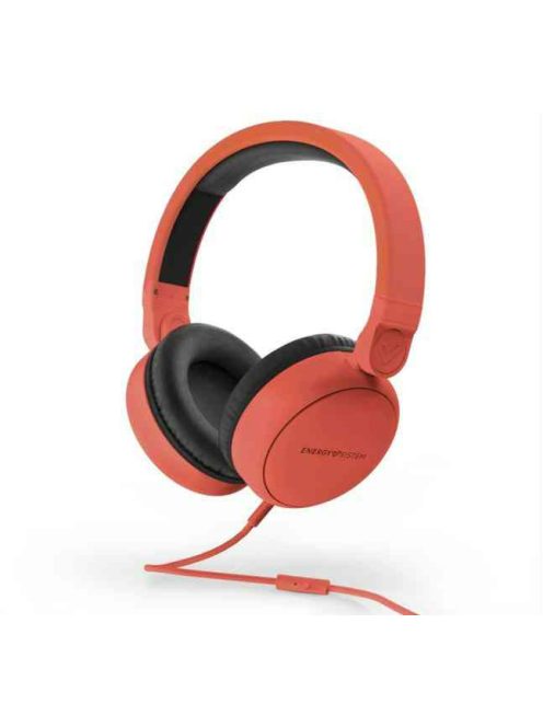 Energy Headphones Style1 Talk Chili red piros vezetékes fejhallgató mikrofonos