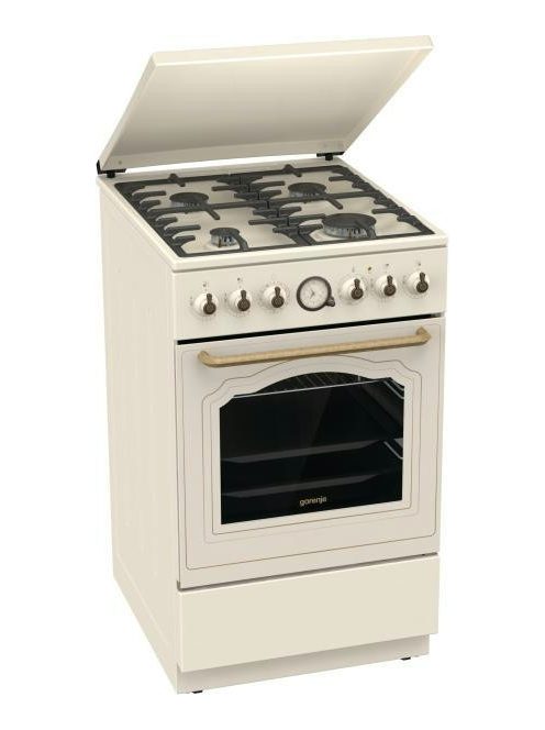 Gorenje GKS5C71CLI 50cm bézs légkeveréses kombinált tűzhely