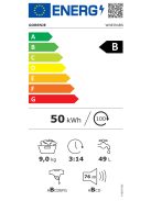 Gorenje WNEI94BS "B",9kg,1400'gőz Elöltöltős mosógép