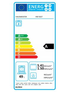 Hausmeister HM5027 4 égős fehér gáztűzhely