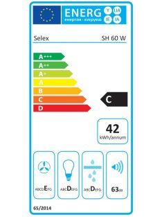 SLX SH60W 60cm fehér páraelszívó