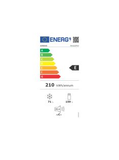   Gorenje RK4162PW4 159/71L "E" fehér Alulfagyasztós kombinált hűtő