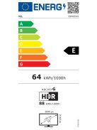 TCL 55" 55P655 UHD Google Smart led TV