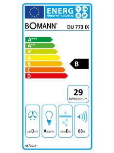 Bomann DU773IX inox 60cm döntött Páraelszívó