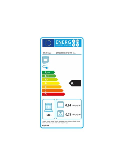 Elektrolux LKK560232X inox kombinált tűzhely
