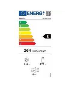   Samsung RB38C600ESA/EF "E" inox 276/114 L NoFrost alulfagyasztós kombinált hűtő