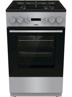   Mora K4255C1S ezüst,légkeveréses kombinált tűzhely 50cm tető nélküli