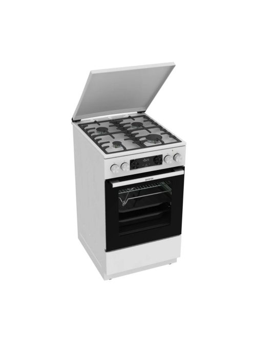 Gorenje GKS5C72WF 50cm fehér AirFryer légkeveréses kombinált tűzhely fém tető