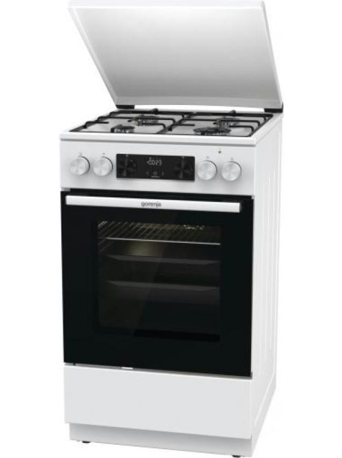 Gorenje GK5C42WJ 50cm fehér légkeveréses kombinált tűzhely fém tető