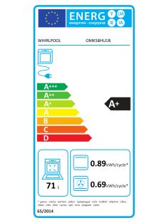 Whirlpool OMK58HU1B elektromos beépíthető sütő