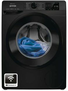   Gorenje WPNEI84A1SW/B 8kg,1400ford.,"A",Gőz,Wifi,fekete Elöltöltős mosógép