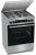 Gorenje GKS6C71XF 60cm inox sütősín légkeveréses kombinált tűzhely fém tető