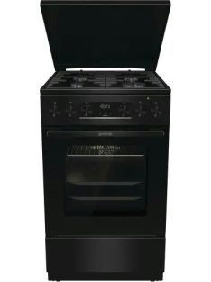   Gorenje MEKS5141BM 50cm,fekete,1db sütősín,fém tető,légkeverés,kombinált tűzhely