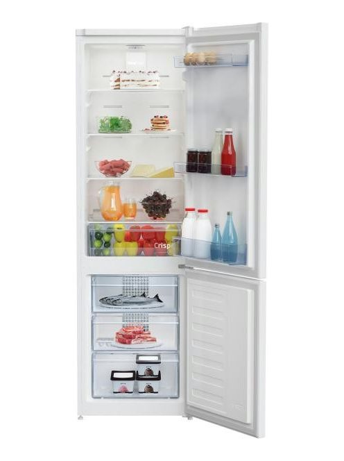 Beko RCNA305K40WN "E"190/76 fehérL Alulfagyasztós kombinált hűtő