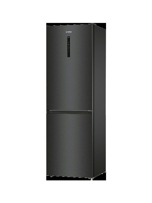 Gorenje NRK619EABXL4 "E"204/96L Fekete Nofrost alulfagyasztós kombinált hűtő