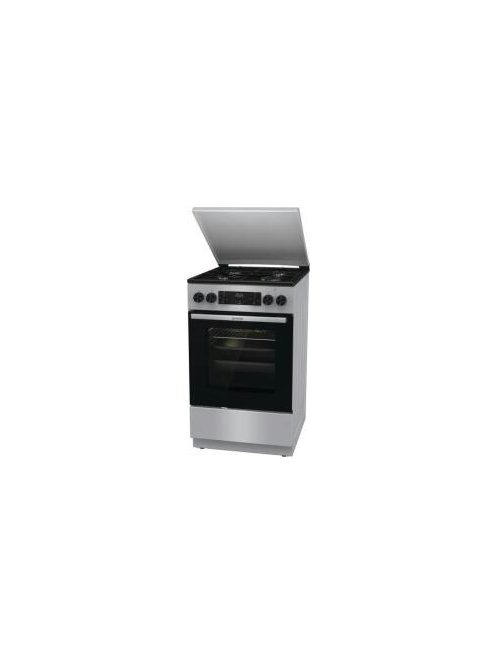 Gorenje GK5C42SJ 50 cm ezüst légkeverés kombinált tűzhely fém tető
