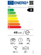 Tesla WF91480TS "A" 9kg 1400' inox inverteres Elöltöltős mosógép