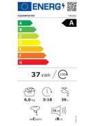 Hausmeister HM2601 "A" 6kg 1000' elöltöltős keskeny mosógép