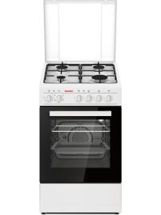   Hausmeister HM5018 "A" 50cm fehér légkeveréses  kombinált tűzhely