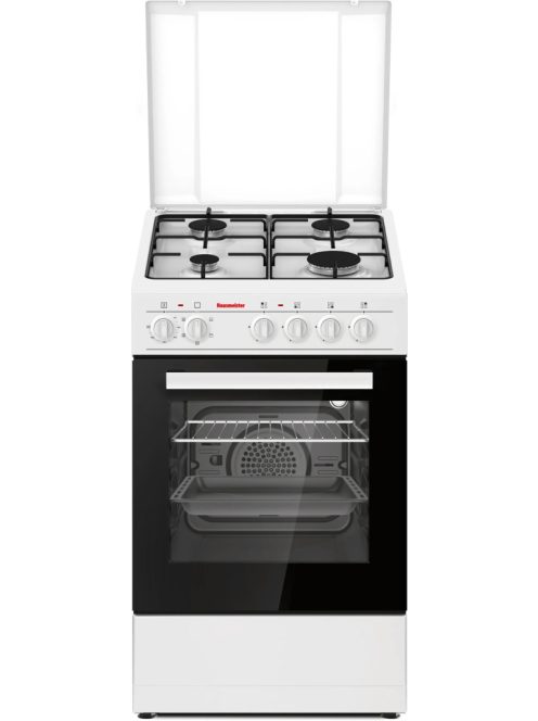 Hausmeister HM5018 "A" 50cm fehér légkeveréses  kombinált tűzhely