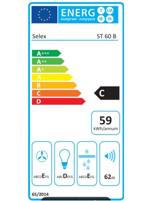SLX ST60B 60cm, fekete teleszkópos páraelszívó