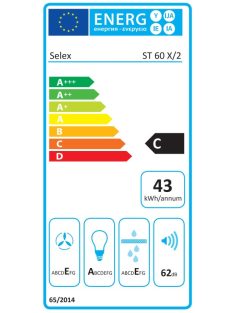 SLX ST60X/2 60cm,teleszkópos páraelszívó