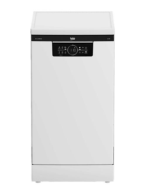 Beko BDFS26120WQ "E" 11 terítékes 3 tálcás fehér keskeny mosogatógép