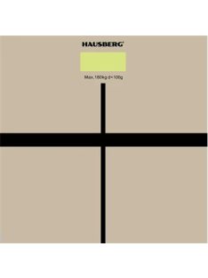Hausberg HB6003AB Üveg ,bézs  fürdőszobai mérleg