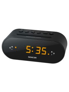 Sencor SRC1100B rádiós fekete ébresztőóra