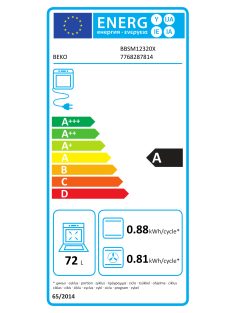   Beko BBSM12320XCS Beépíthető sütő és kerámia főzőlap szett