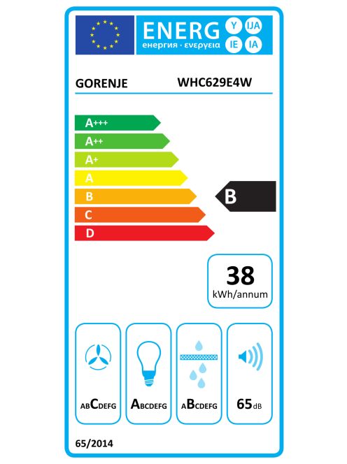 Gorenje WHC629E4W kürtős fehér 60cm páraelszívó