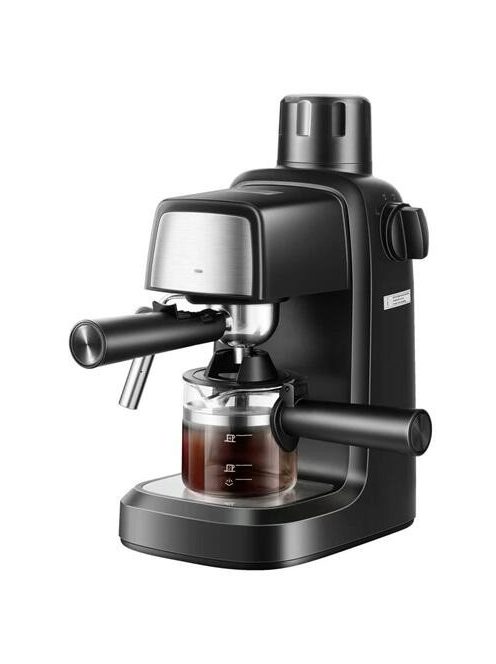 TOO CM800B Eszpresszó Kávéfőző tejhabosítóval 3,5 Bar,800W,fekete-rozsdamentes