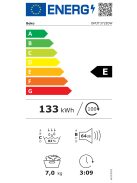 Beko BM3T372E0W "E" 7kg keskeny Hőszivattyús szárítógép