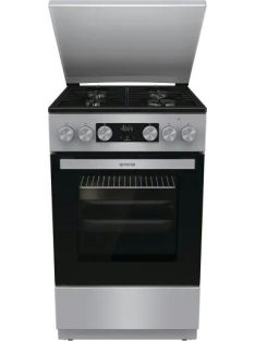   Gorenje GK5C42SHB 50cm ezüst 1db sütősín légkeverés kombinált tűzhely fém tető
