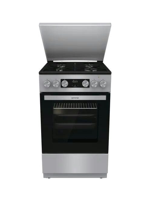 Gorenje GK5C42SHB 50cm ezüst 1db sütősín légkeverés kombinált tűzhely fém tető