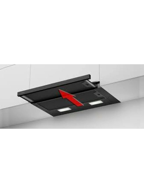 Faber TR Flexa NG HIP BK A60 60cm ,teleszkópos,fekete páraelszívó