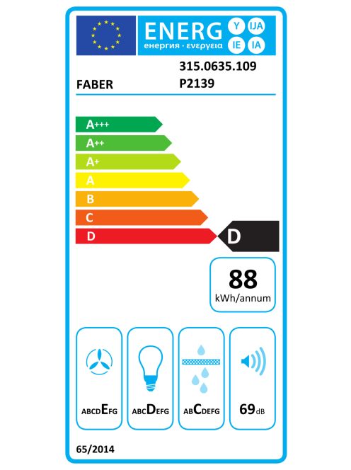 Faber TR Flexa NG HIP BK A60 60cm ,teleszkópos,fekete páraelszívó