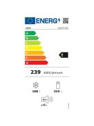 CANDY CDG5T717EW felülfagyasztós kombinált hűtő 310/100L  Fehér